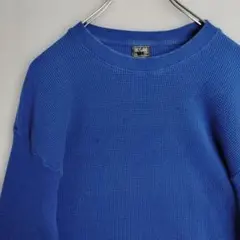 シャツ 長袖 青