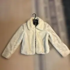 ホワイト フリースジャケット