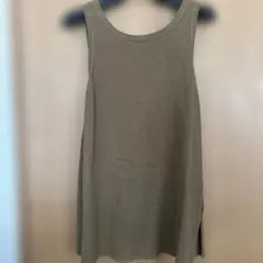 MOUSSY ノースリーブ ブラウン　サイドスリット　バックオープン