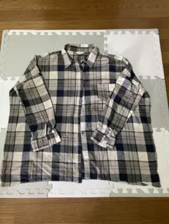 チェック柄 オーバーサイズシャツ レディース