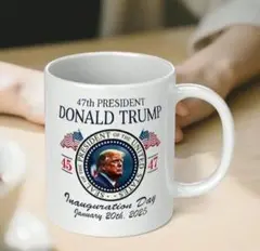 第45代47代 アメリカ合衆国大統領 ドナルド・トランプ記念マグカップ360ml
