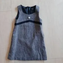 COMME CA ISM ノースリーブワンピース 110cm グレー系