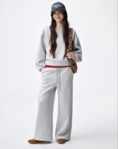 gu ジーユー　パフスウェットバギーパンツ　標準丈　xs スウェット　ユニクロ