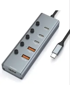6 IN 1 USB C 3.2 ハブ