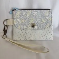 ハンドメイド　カードポケット付き小銭入れ