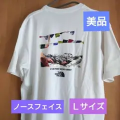 【美品】 Lサイズ Tシャツ ノースフェイス ホワイト