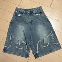 ハーフパンツ　デニム