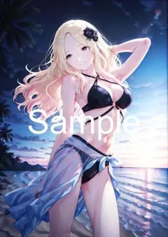 美女ポスター A4サイズアートポスター 1点もの 最高品質 I-D-２８