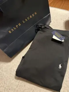 polo ralph lauren ブラック スウェットパンツswag drip