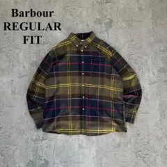 【Barbour】バブアー（XL相当）チェックネルシャツ＊REGULAR FIT