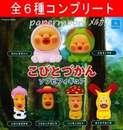 全6種　こびとづかんソフビフィギュア　コンプリート　ガチャ