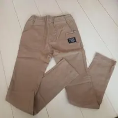 ベージュ ロングパンツ ウエストゴム