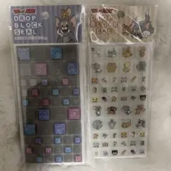 新品　トムジェリ　トムとジェリー　タイルシール　ドロップブロックシール
