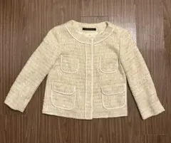 Green Label Relaxing ノーカラージャケット ベージュ