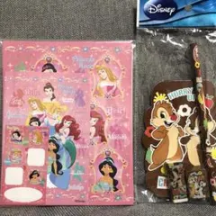 ディズニープリンセスレターセット　チップとデイルメモセット