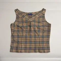 美品バーバリーノースリーブリボントップス36 美品バーバリーノースリーブリボントップス36 バーバリー