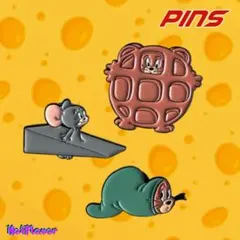 トムとジェリー ピンバッジ・ピンズ 3個セット