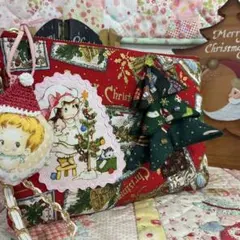 フラットポーチ❣️飛び出すクリスマスツリー❣️ストラップ付❣️ハローベイビー⭐️Xmas