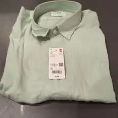UNIQLO プレミアムリネンシャツ ライトグリーン XL
