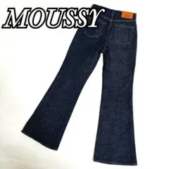 MOUSSY MVS FLARE 26 濃紺 ストレッチ フレア スタイルアップ