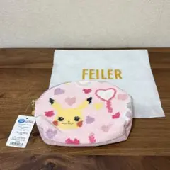 【FEILER/フェイラー】ピカチュウ型取りポーチ/新品未開封 新品、未開封 フェイラーポケモンコラボ ピカチュウ型取りポーチ