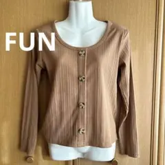 FUN レディース トップス 秋 春 Mサイズ ブラウンのサムネイル