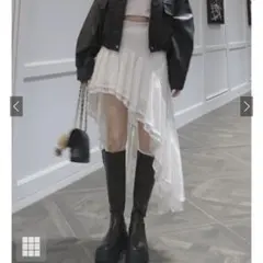 GRL gn397ホワイト ロングスカート Mサイズ