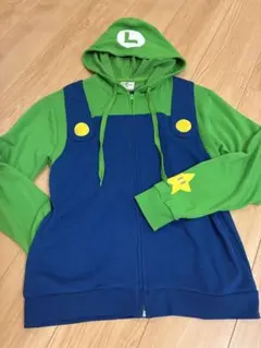 【未使用】USJ ユニバーサルスタジオジャパン　マリオ　ルイージ　パーカー Amazon.co.jp: USJ マリオ ルイージ なりきり パーカー ユニ