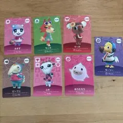 あつ森　amiibo みすず　モニカ　マーチ他 7枚セット