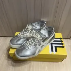 Onitsuka Tiger MEXICO 66 シルバー スニーカー 23.5