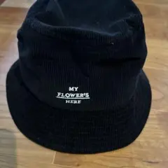 藤井風HEHN RECORDS コーデュロイバケットハット L/XL 黒