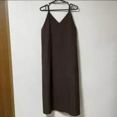新品　GU Vネック　キャミワンピ　Sサイズ　レディース
