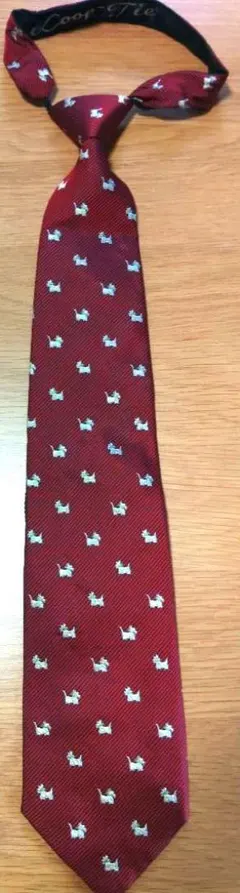 新品未使用　ワンタッチネクタイ犬柄 YAMAZAKI fabrics inc.