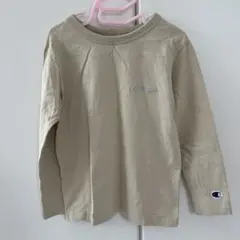 Champion ベージュ 長袖カットソー　ロンT 120cm