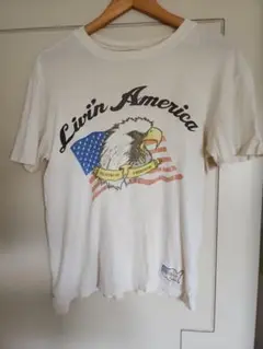 Livin America イーグル 星条旗 白 since1997