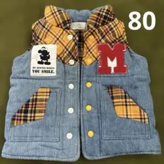 Disney サイズ80 ベスト　秋冬　ミッキー