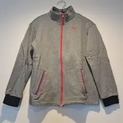 Puma グレー フルジップジャケット　KIDS　140cm