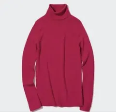 メリノリブタートルネックセーター