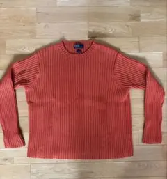 古着　Polo by Ralph Lauren オレンジ セーター