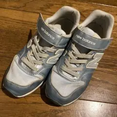 ニューバランス  21.5 キッズ　  ニューバ　996 スニーカー  水色