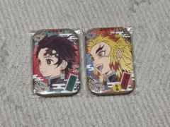 鬼滅の刃 まるかく缶バッジ 炭治郎 煉獄杏寿郎