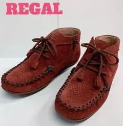 値下げ！セール！リーガル 23cmモカシン スエード REGAL タッセル 革靴