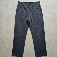希少 オールブラック アディダス トラックパンツ ジャージ ロゴ M