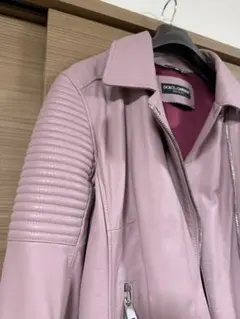 D&G ドルチェアンドガッバーナ レディース レザー ライダース ジャケット ドルチェ&ガッバーナ ドルガバ DOLCE&GABBANA VERA PELLE REAL LEATHER