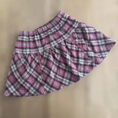 KPニットプランナー チェック柄スカート 120cm