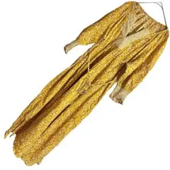 SIMPLICITÉ シンプリシテェ　コットンロングワンピース　イエロー　花柄