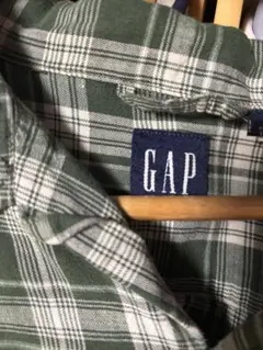 90s OLDGAP チェック柄 リネン混　半袖シャツ