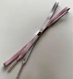 帯締め　着物着付けに　ピンクとグレー　絹100％