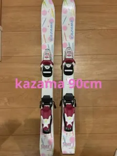 Salomon スキー板 120センチオレンジ ピンク　ストック85センチ付き Salomon スキー板 120センチオレンジ ピンク ストック85センチ付き