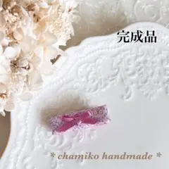 完成品 シンプルヘアクリップ ♡フォレストウェーブ⑤